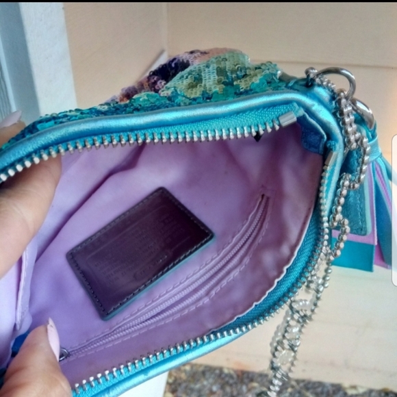 Coach Poppy Limited Ed. Ombre' Sequins Evening Bag - Picture 3 of 16